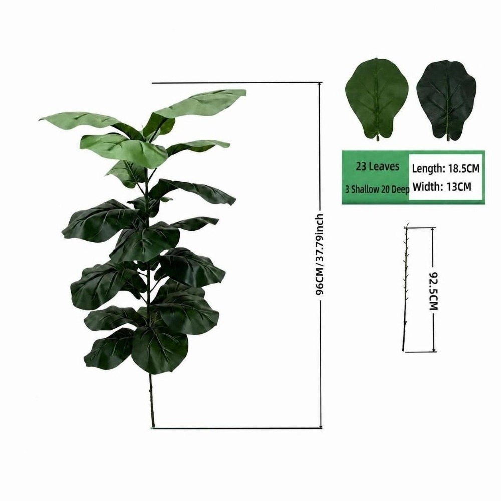 Ficus Lyrata Tree - 15/9/23 أوراق نبات التين الاصطناعي (فيكس