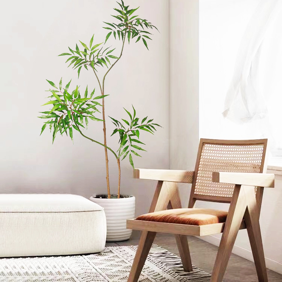 130-160 سنتيمتر شجرة بانيان ال - مراجعة Ficus Lyrata Tree وسعره