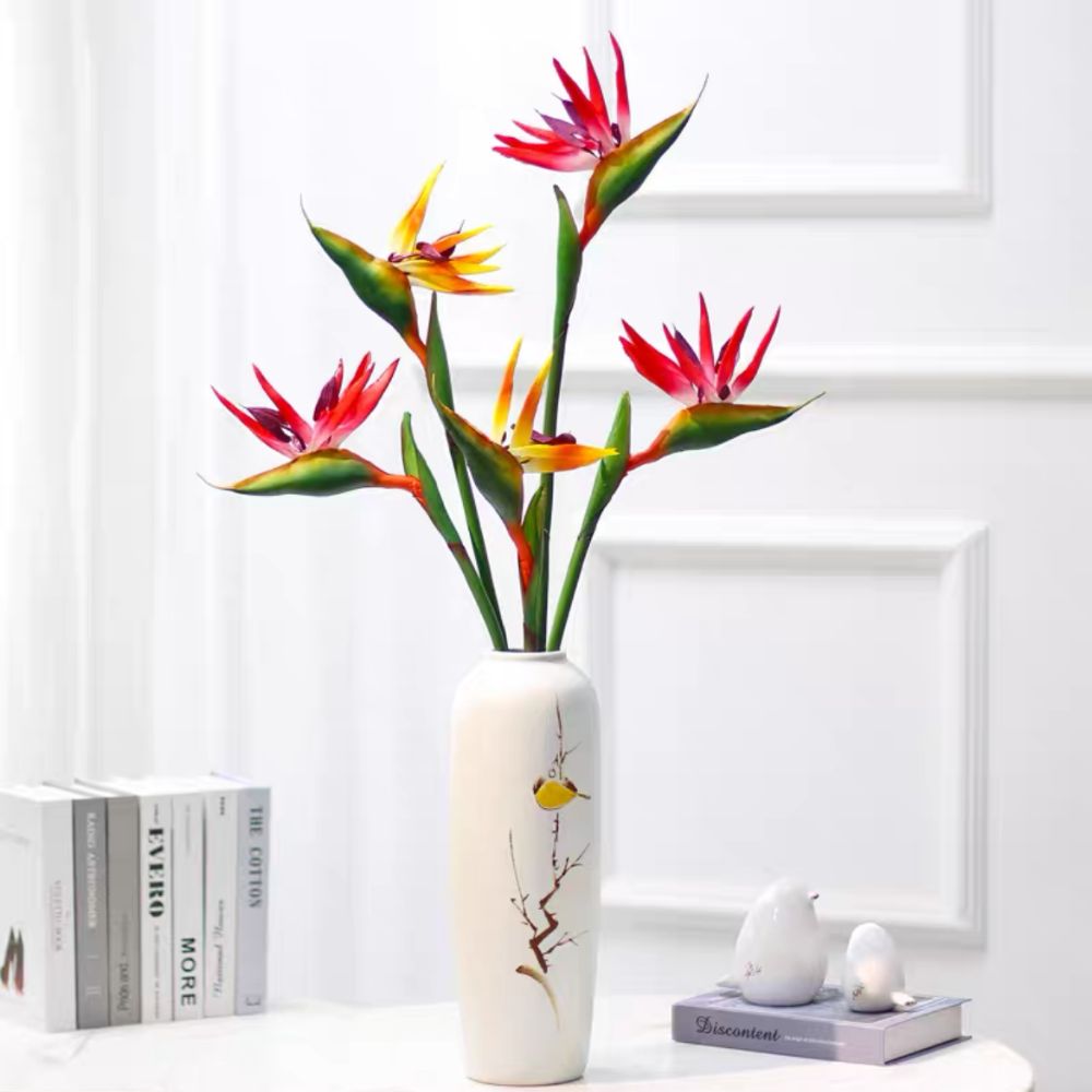 زهور ستريليزيا اصطناعية طويلة  - مراجعة Bird Paradise Strelitzia وسعره
